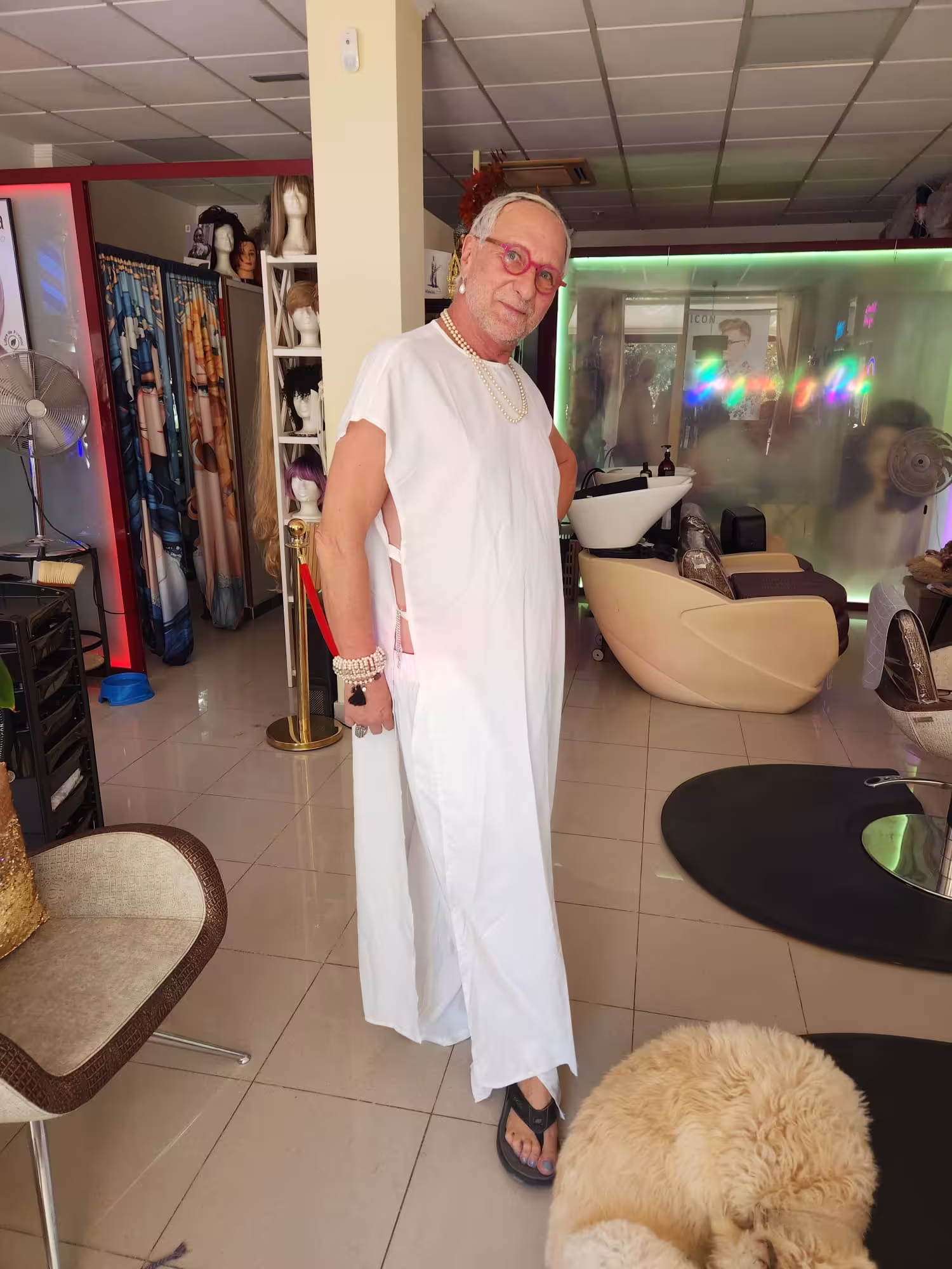 Rose gold blonde hair color at ZenzHair Albir